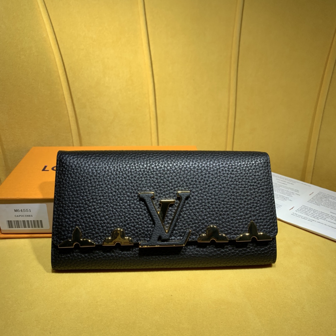 LOUIS VUITTON Capucines Portefeuille  (M64551）