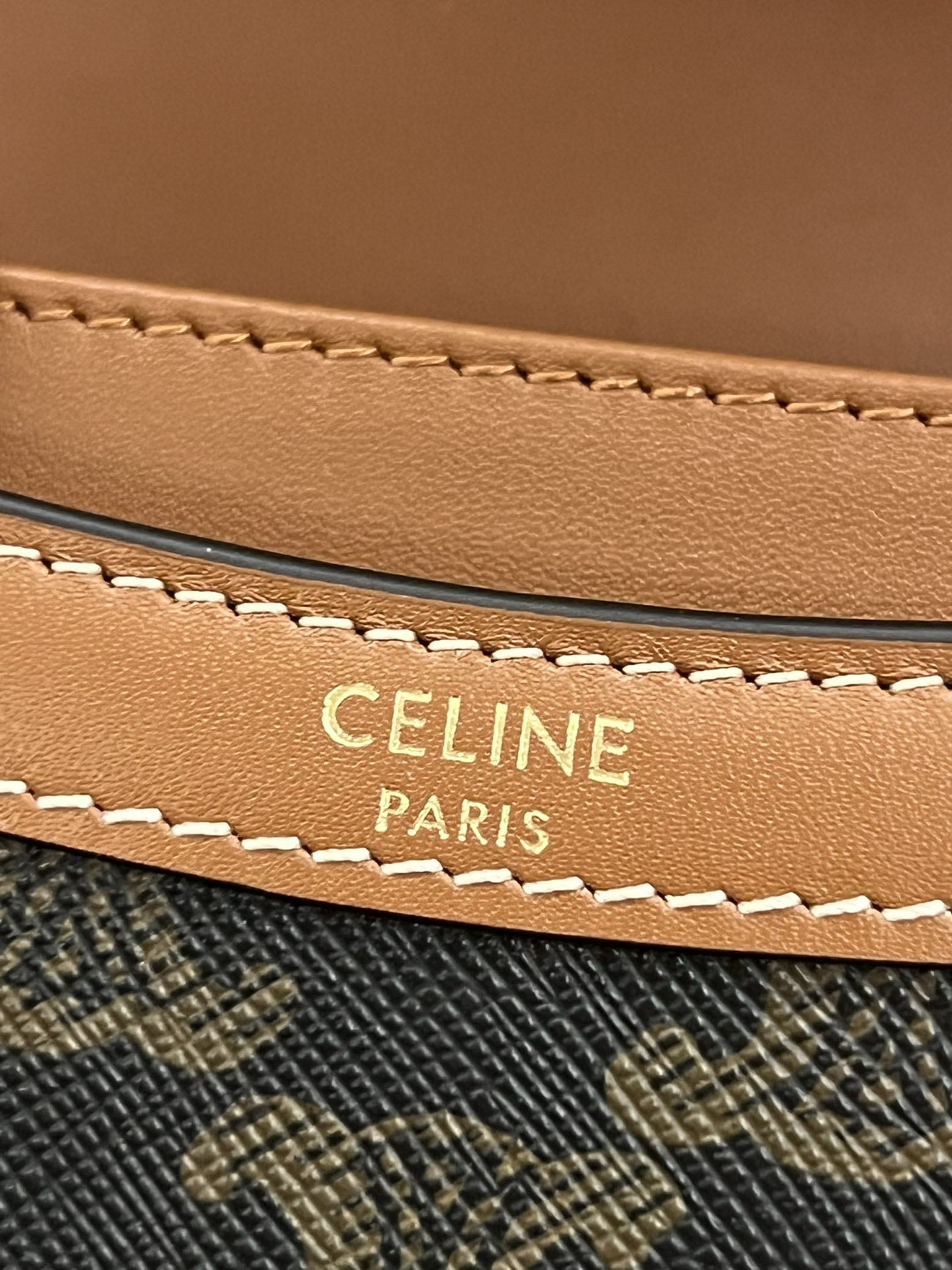 CELINE MINI BESACE CLEA in Triomphe canvas and calfskin （10K502EWU.04LU）