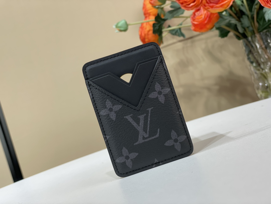 Louis Vuitton Porte-Cartes Magnet Monogram Macassar Canvas（M13185）