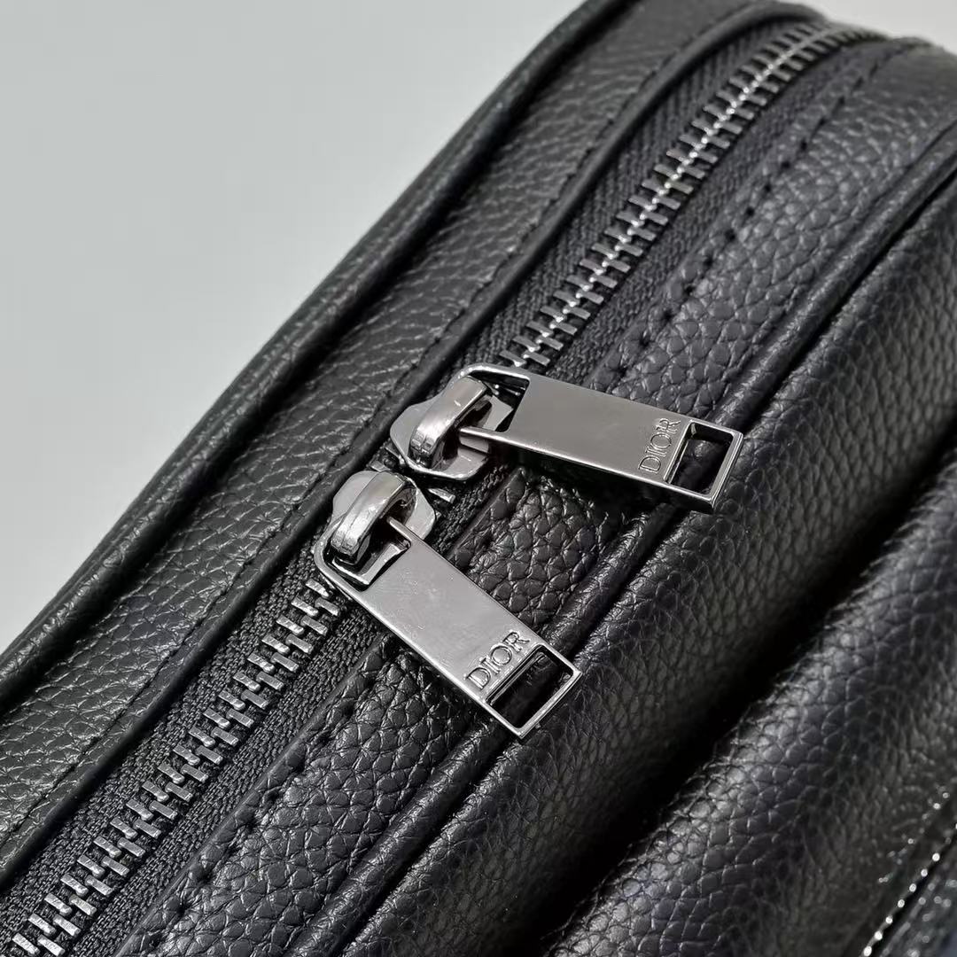 Dior Oblique Jacquard Canvas With Grainy Calfskin Messenger Bag, Shoulder Bag, Crossbody Bag（2ESWS034YKS-H27E）