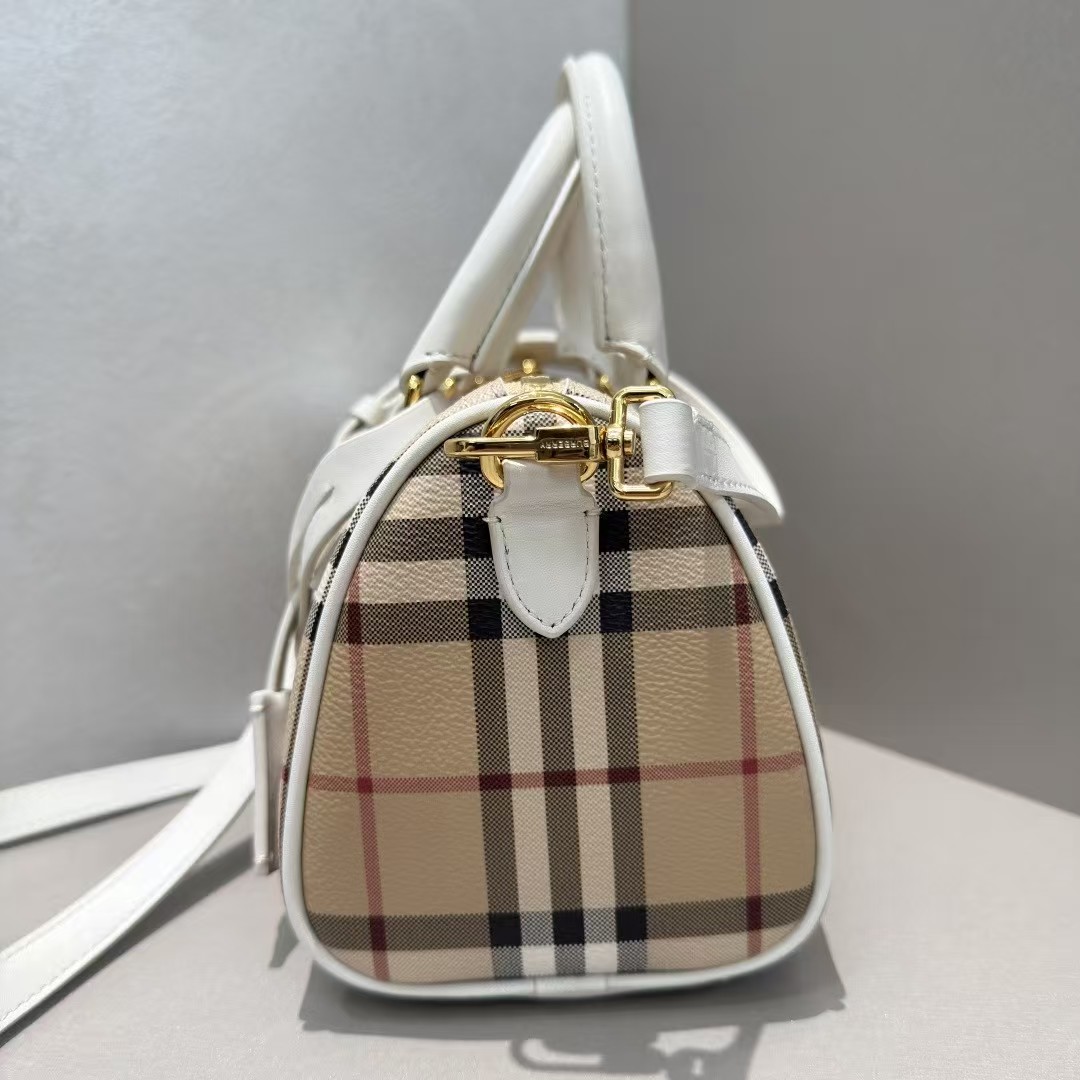 BURBERRY Mini Check Bowling Bag（81251071）