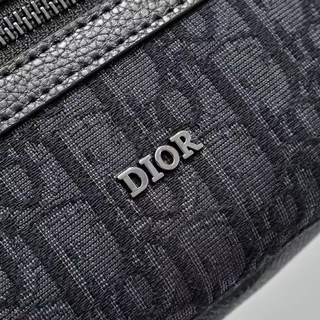 Dior Oblique Jacquard Canvas With Grainy Calfskin Messenger Bag, Shoulder Bag, Crossbody Bag（2ESWS034YKS-H27E）
