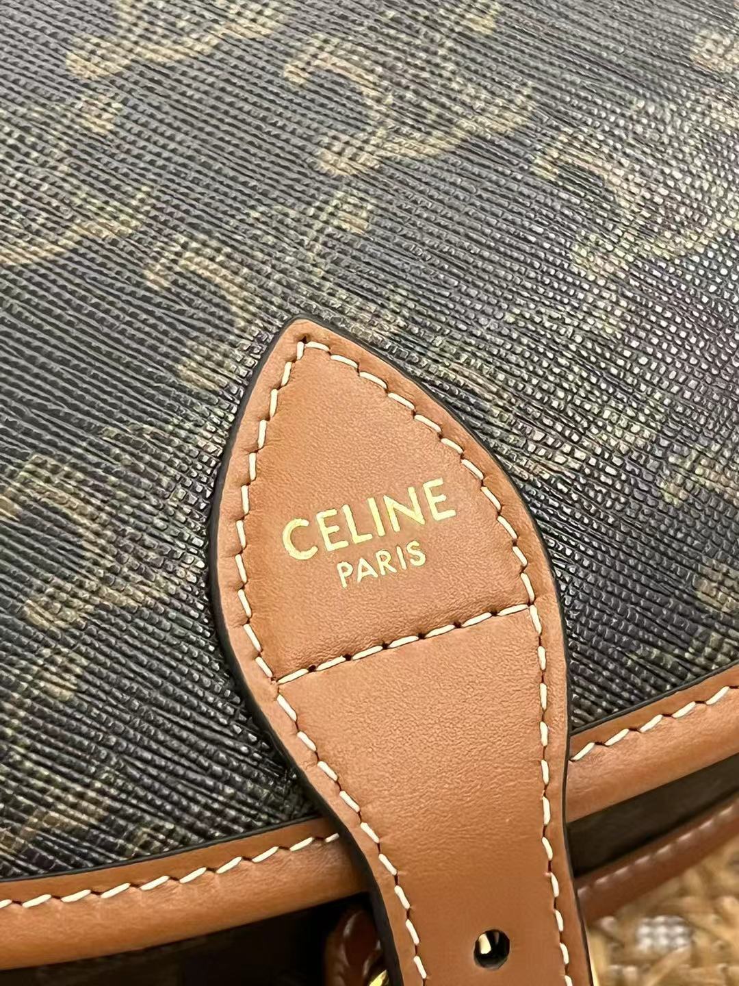 【N】CELINE Medium Folco Bag / Triomphe Canvas（191502BZJ.04LU）