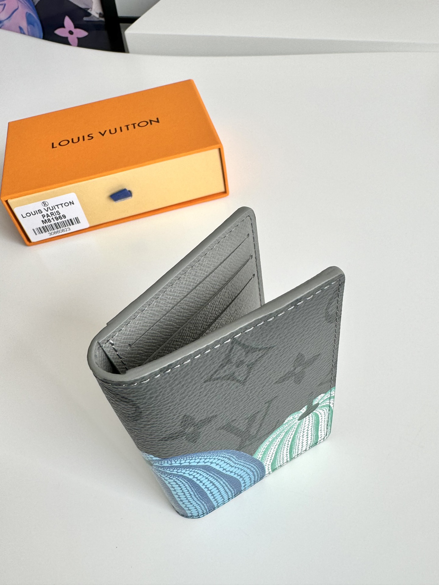 Louis Vuitton x Yayoi Kusama Wallet Monogram Eclipse Reverse Pumpkin（M81969）