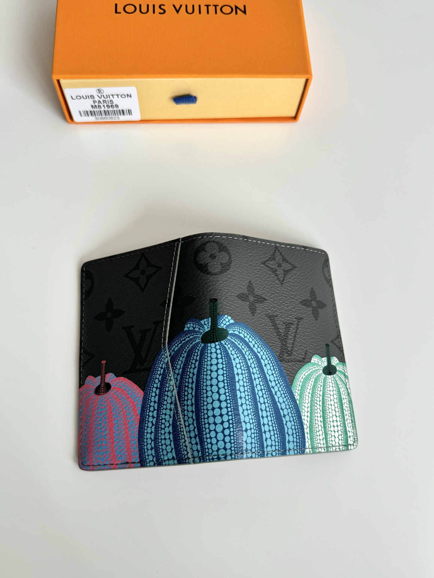Louis Vuitton x Yayoi Kusama Wallet Monogram Eclipse Reverse Pumpkin（M81969）