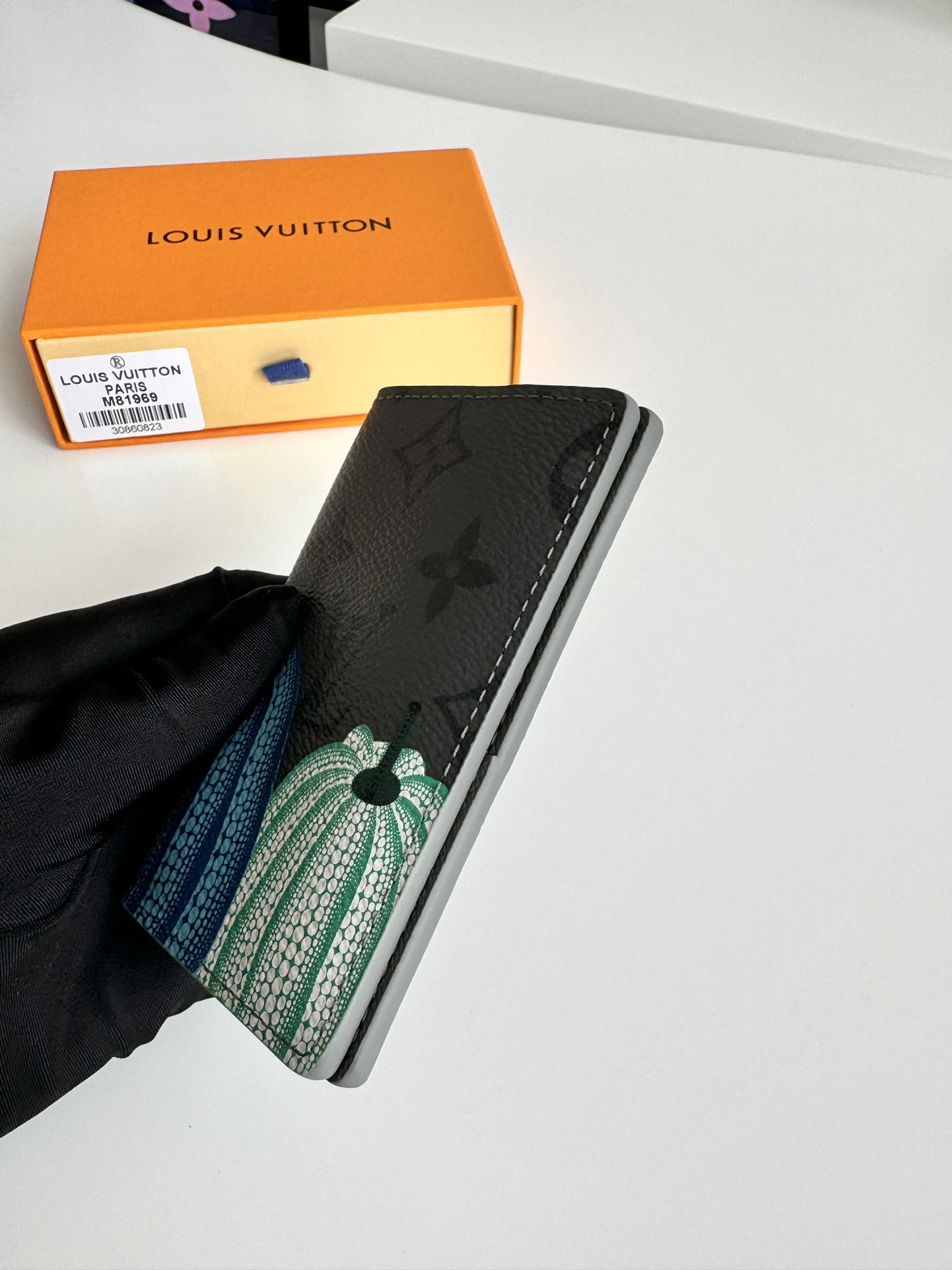 Louis Vuitton x Yayoi Kusama Wallet Monogram Eclipse Reverse Pumpkin（M81969）