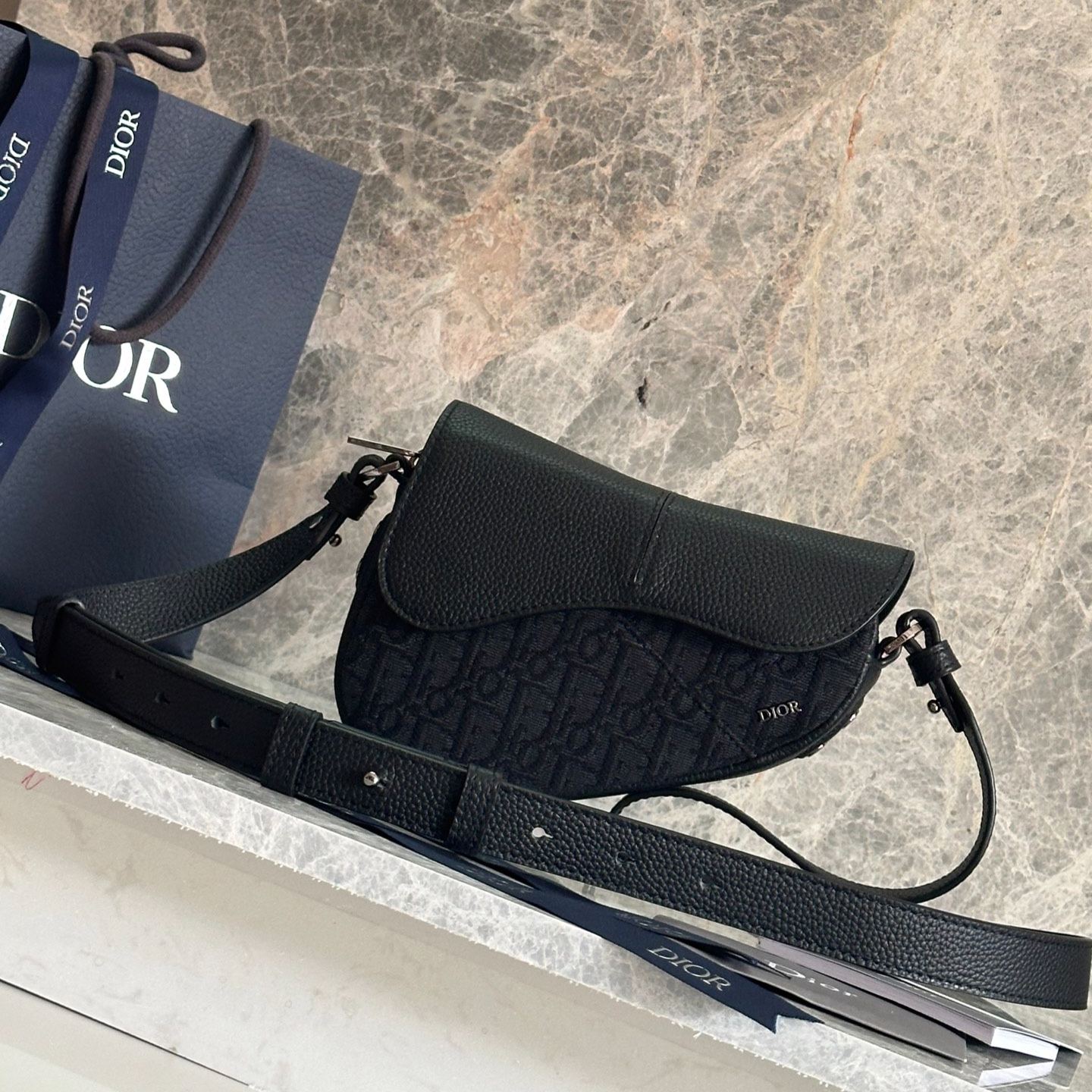 Dior Cotton Saddle Bags Shoulder Bags（2ADCA543YKS-H27E）