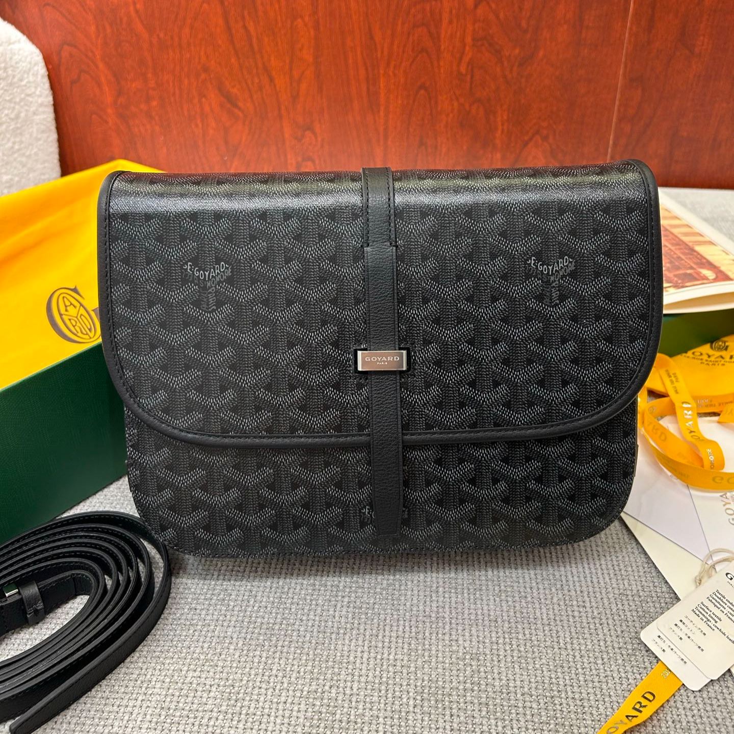 Goyard Belvedere MM Bag Jet Black（BELVE3MMLTY-52CG01P）