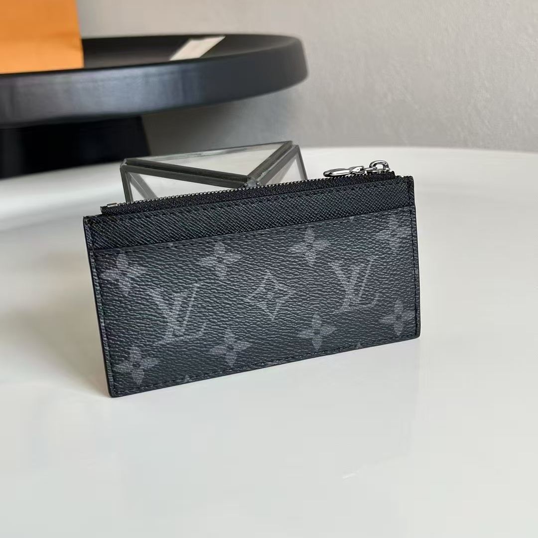 LOUIS VUITTON Coin Card Holder Monogram Eclipse（M69533）
