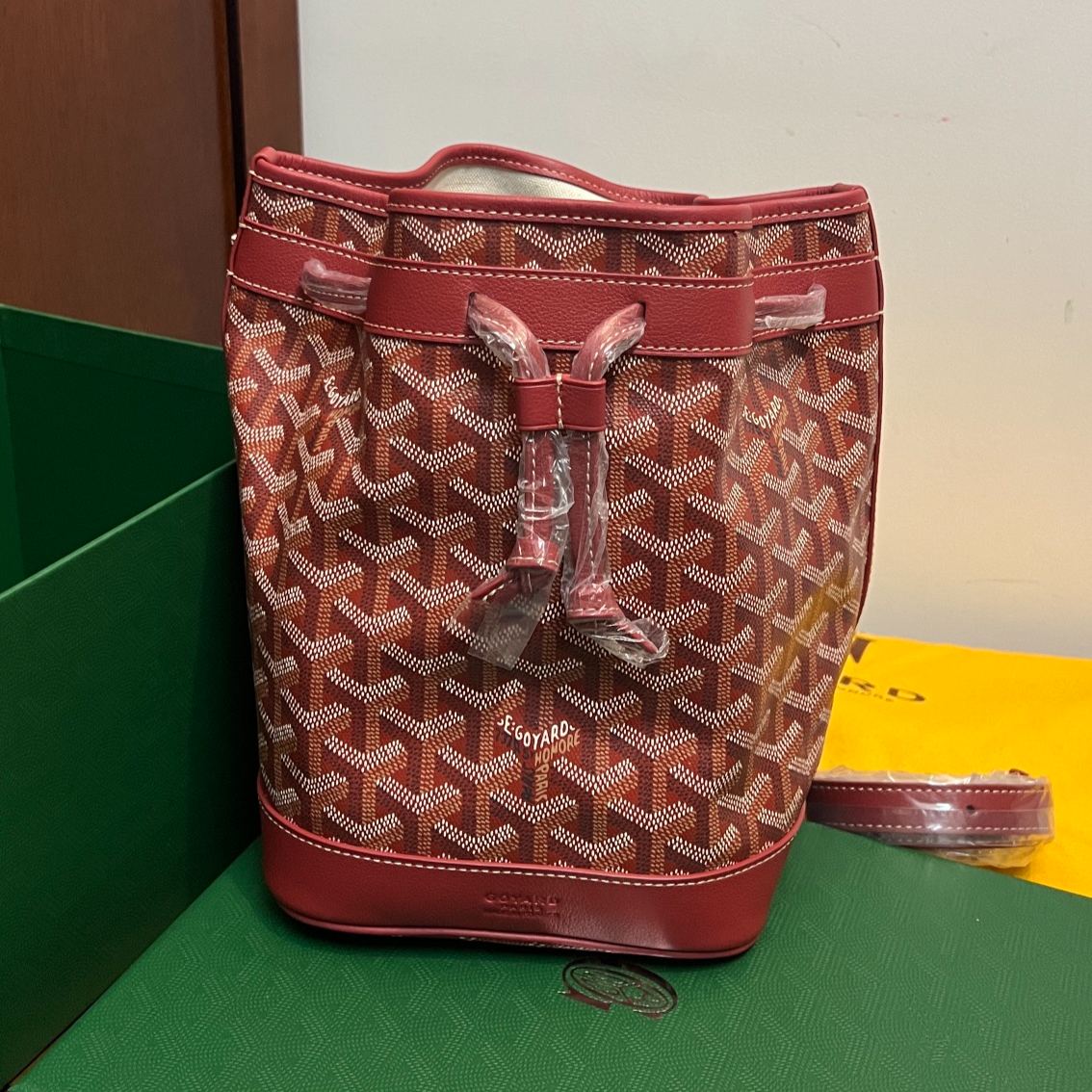 Goyard Petit Flot Canvas PM Drawstring Bucket（PEFLOTPMLTY）