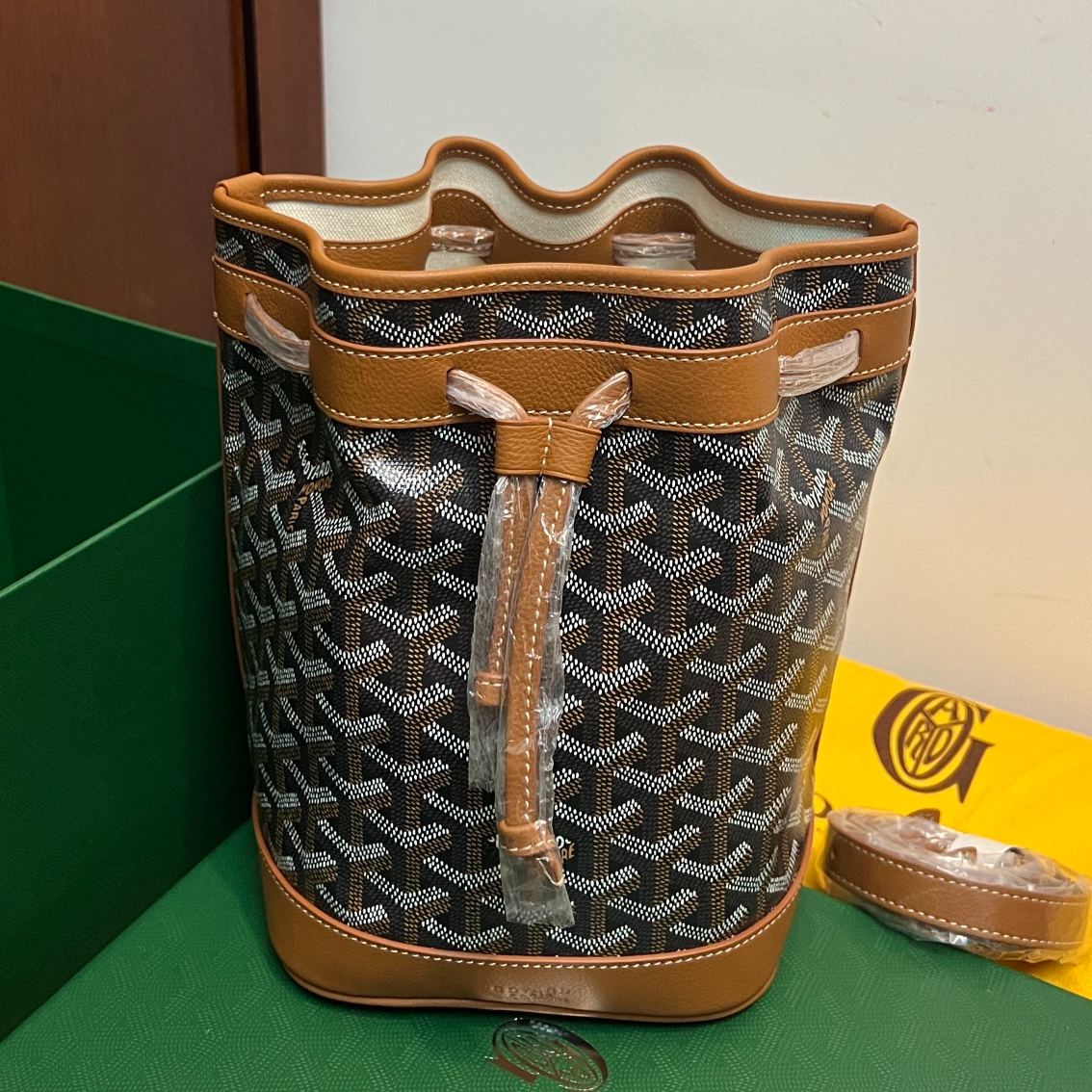 Goyard Petit Flot Canvas PM Drawstring Bucket（PEFLOTPMLTY）