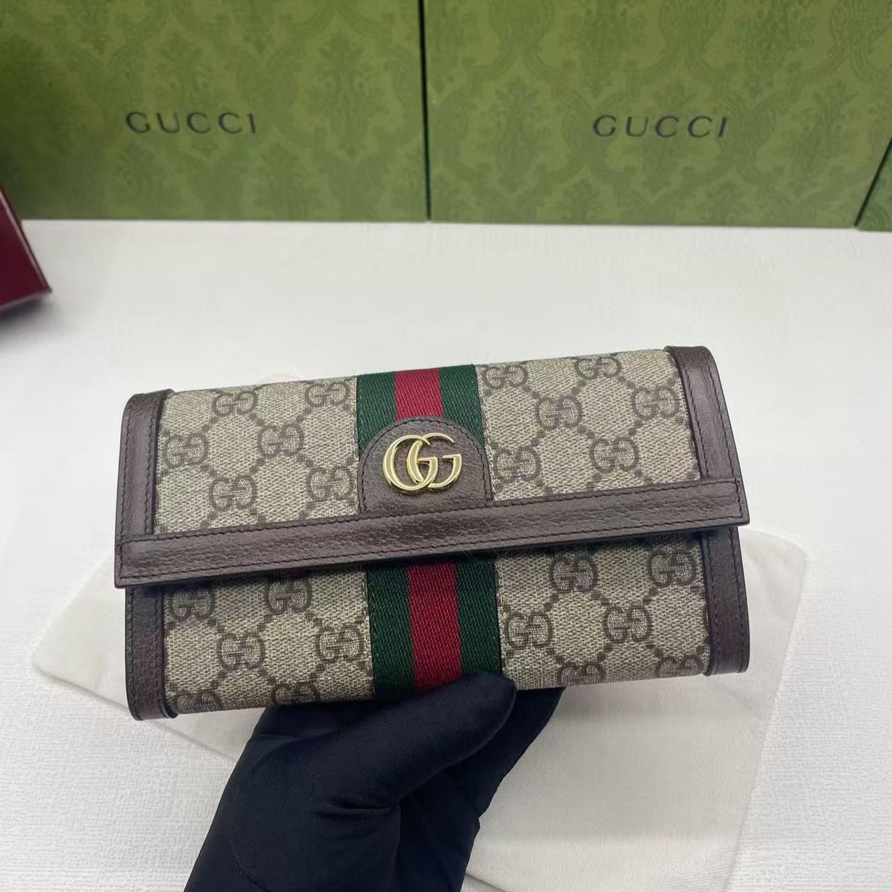 GUCCI Ophidia GG Continental Wallet (523153-96IWG-8745)