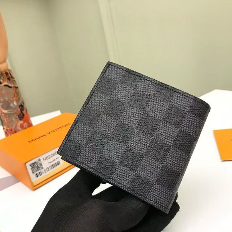 Louis Vuitton Damier Graphite Portefeuille Marco Bifold Wallet (MCA0155）