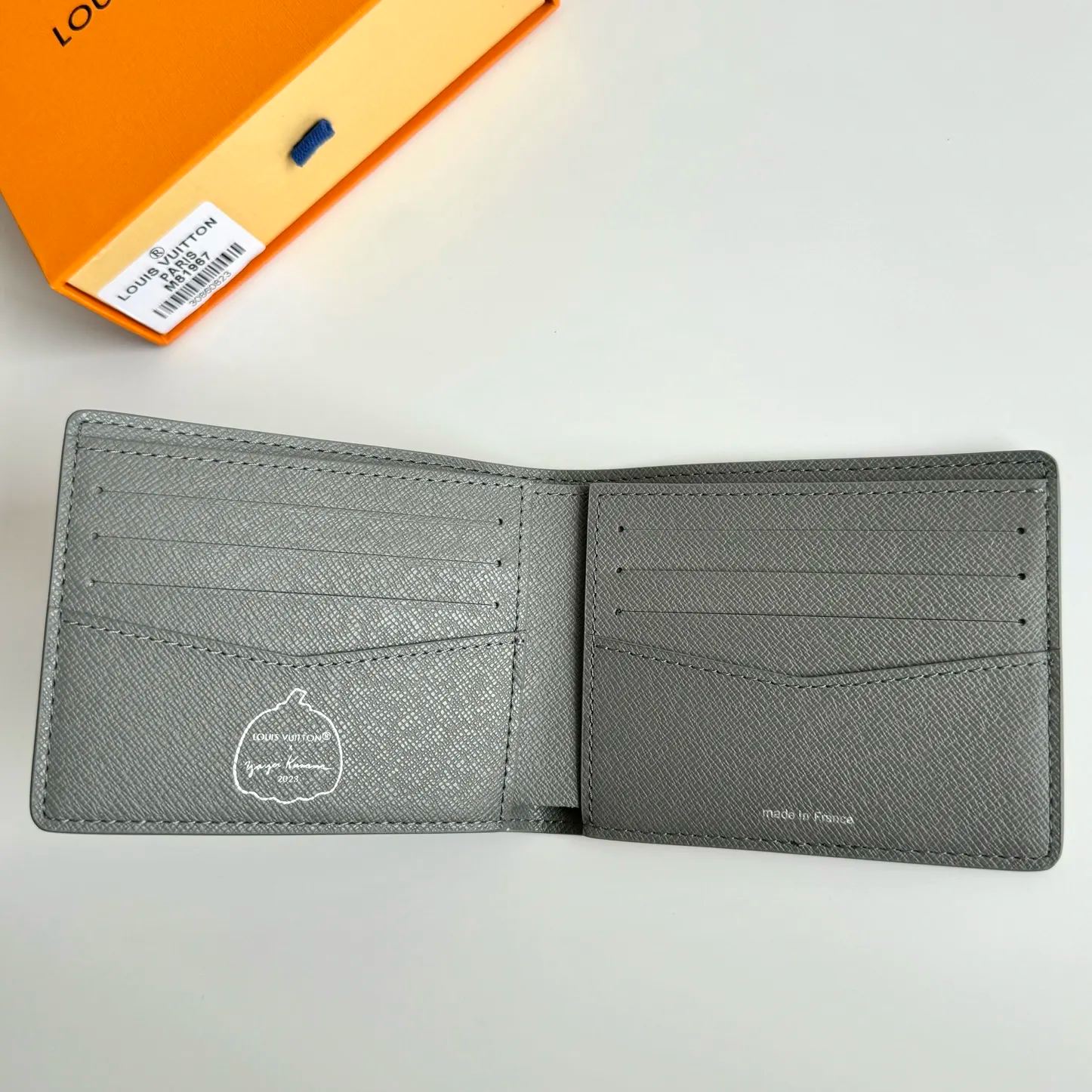 Louis Vuitton x Yayoi Kusama Slender Wallet Monogram Eclipse Reverse Pumpkin（M81967）