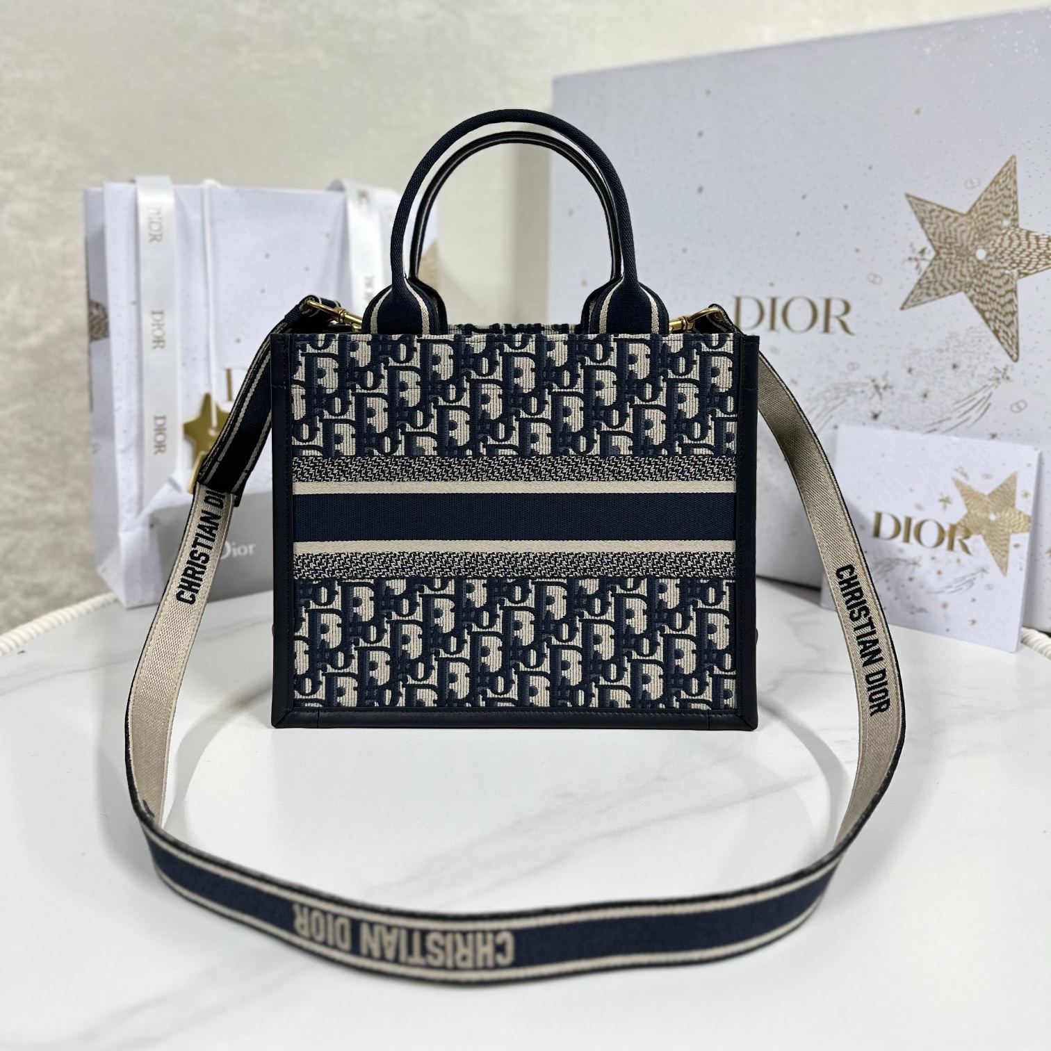 DIOR Small Book Tote Handbag（M1325CZBB_M928）