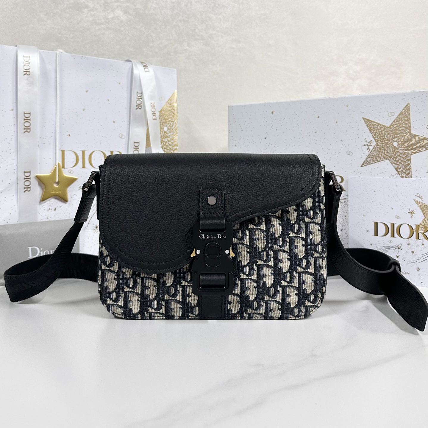 DIOR Small Saddle Flap Messenger Bag（1ADPO049YKS_H00N）