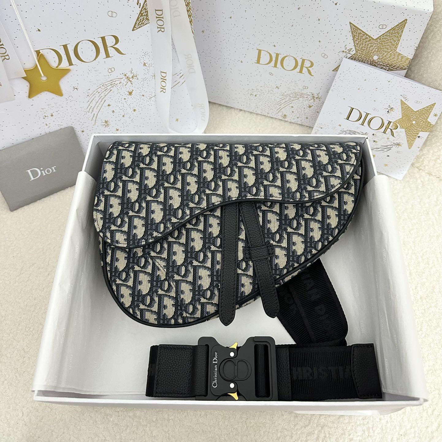 Dior Saddle Bag Oblique Jacquard（1ADPO093YKY-H28E）