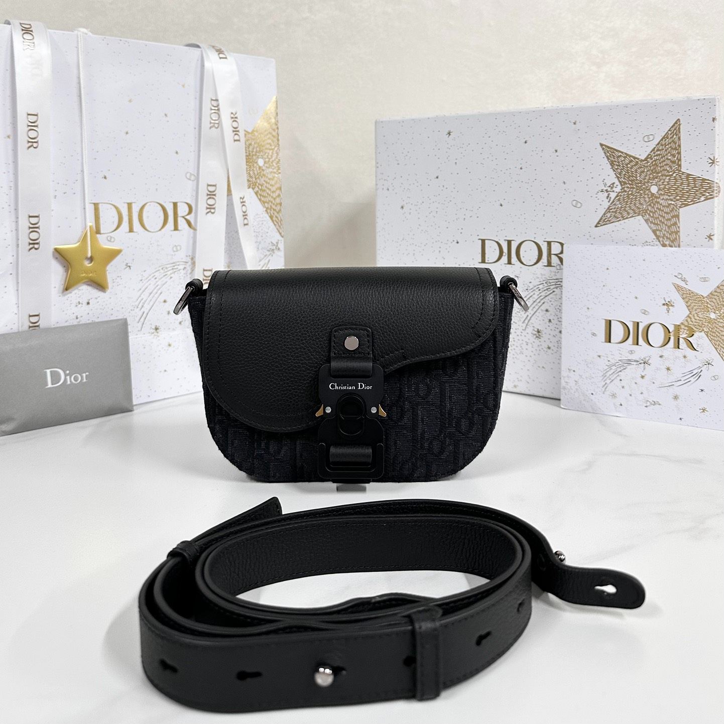 【N】Dior Saddle Mini Flap Messenger Bag（2ADCA435YKS_H27E）