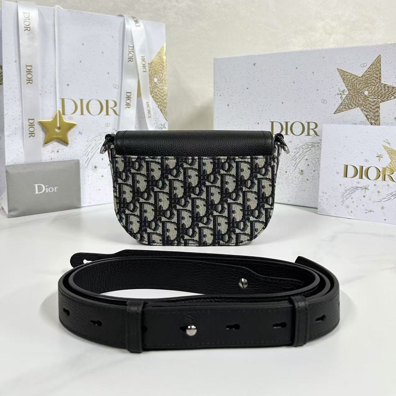 【N】Dior Saddle Mini Flap Messenger Bag（2ADCA435YKS_H27E）