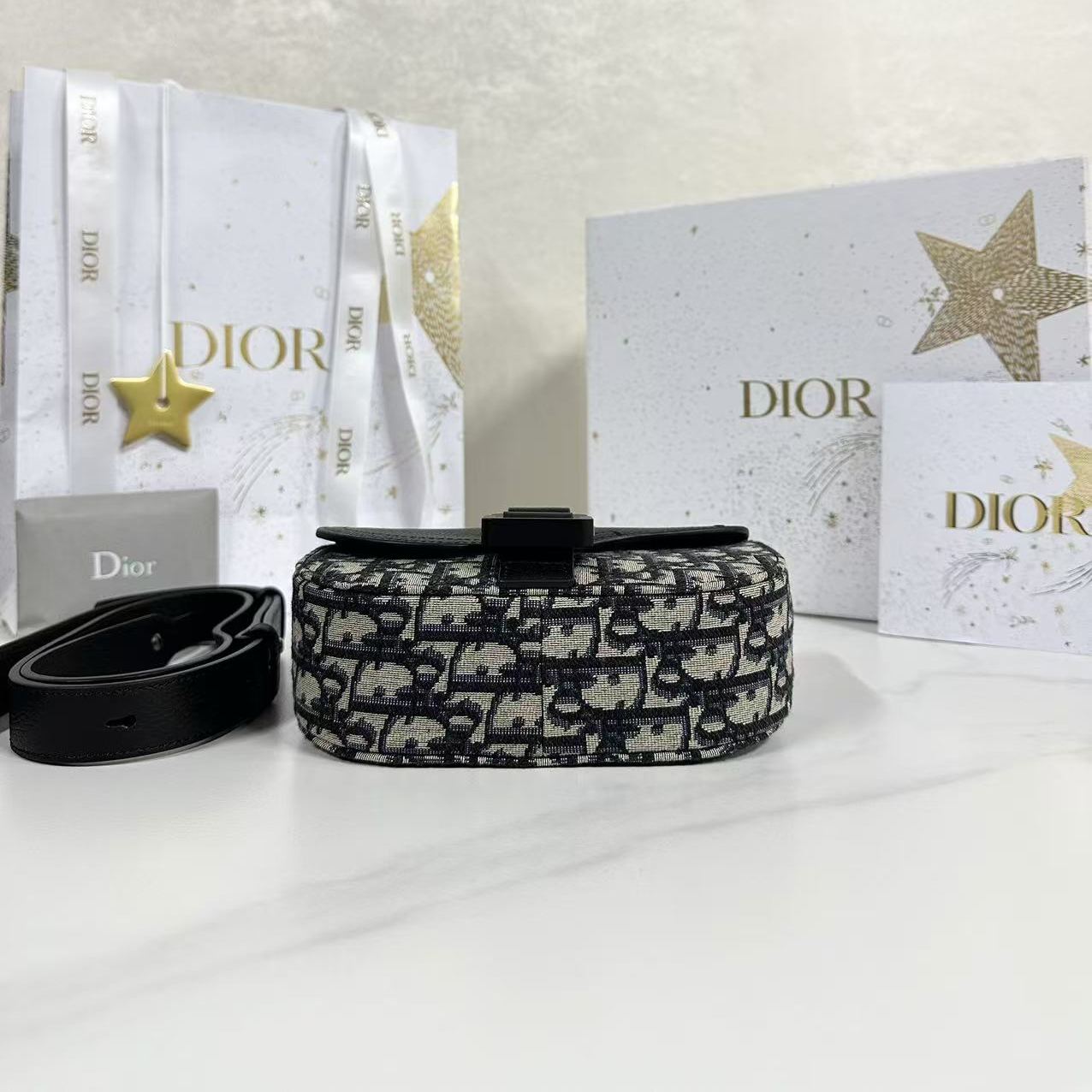 【N】Dior Saddle Mini Flap Messenger Bag（2ADCA435YKS_H27E）