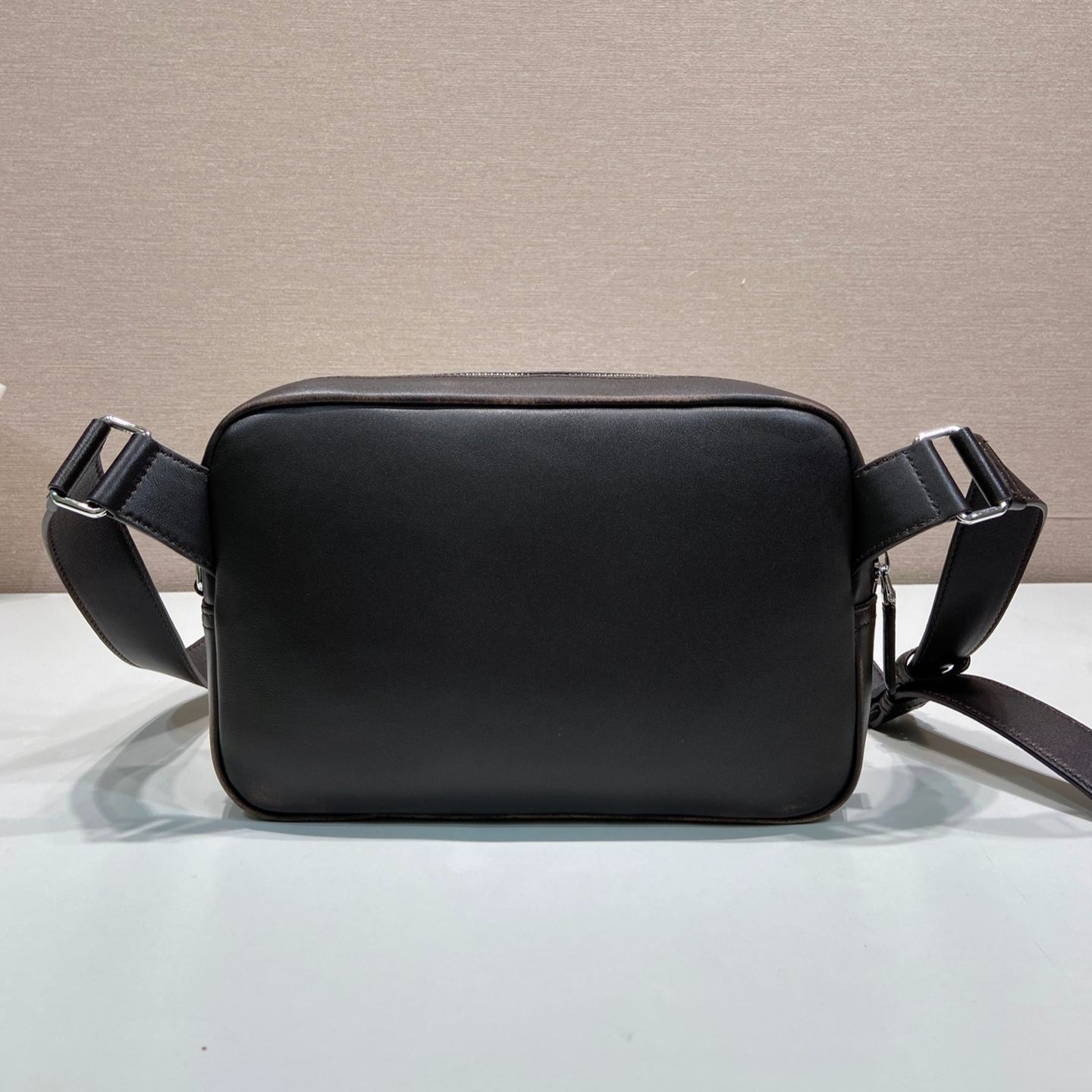 PRADA Distressed Nappa Leather Shoulder Bag (2VH210_9Z2_F0002_V_OOO）