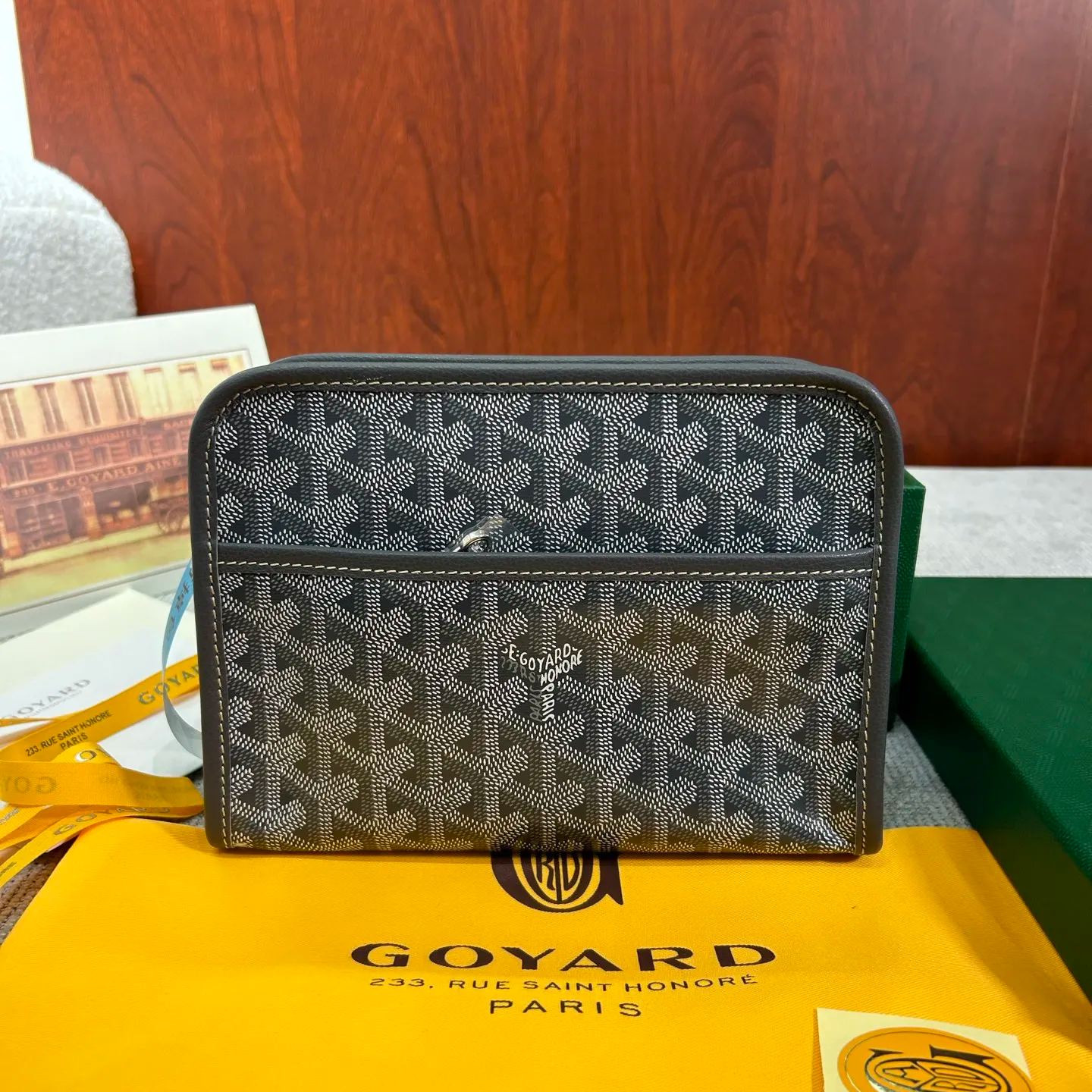 【N】Goyard Jouvence MM Green Washbag（JOUVENGMLTY-09CL09M）