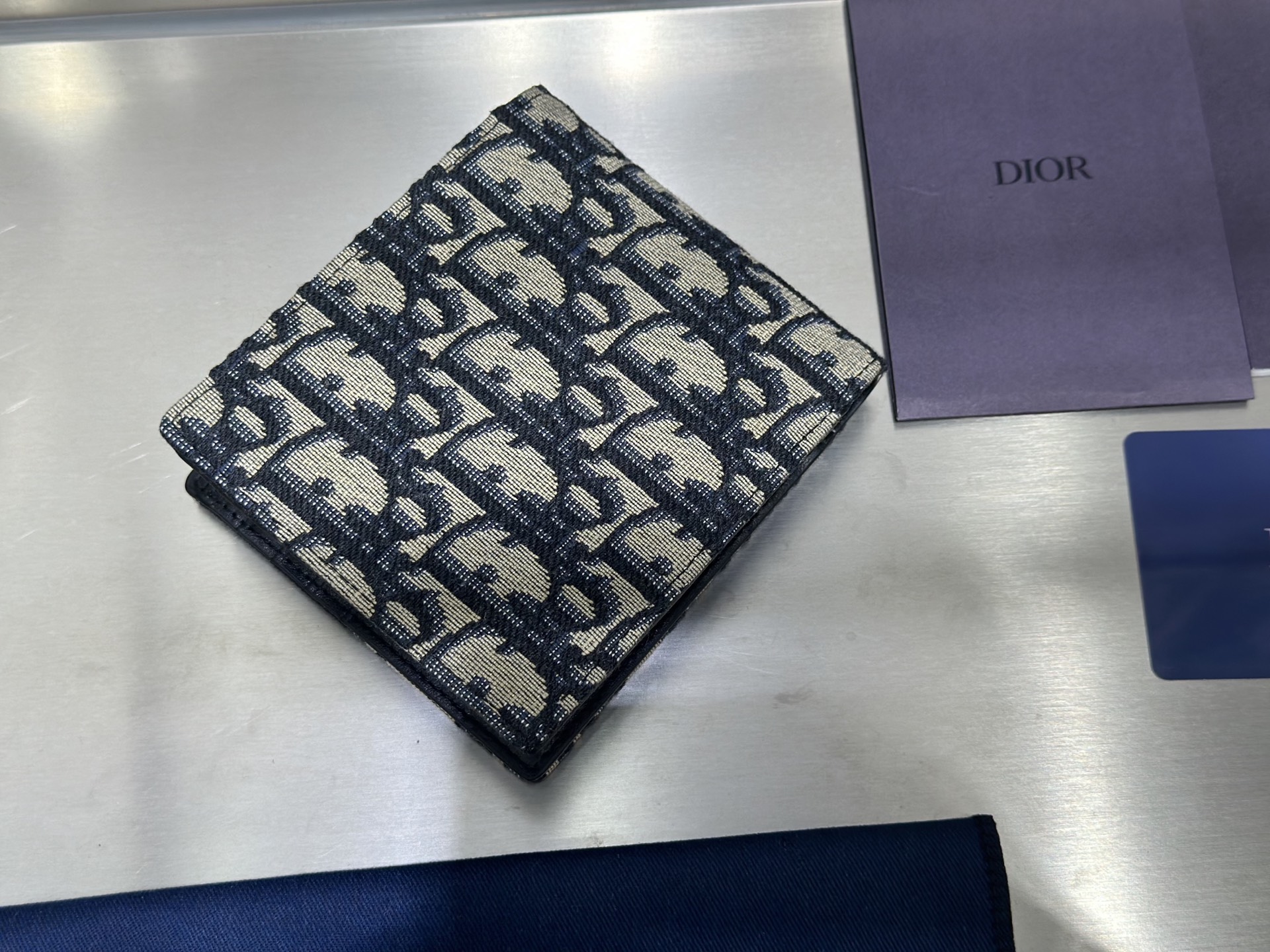 DIOR Logo folding wallet（2OBBC027YSE-H05E）