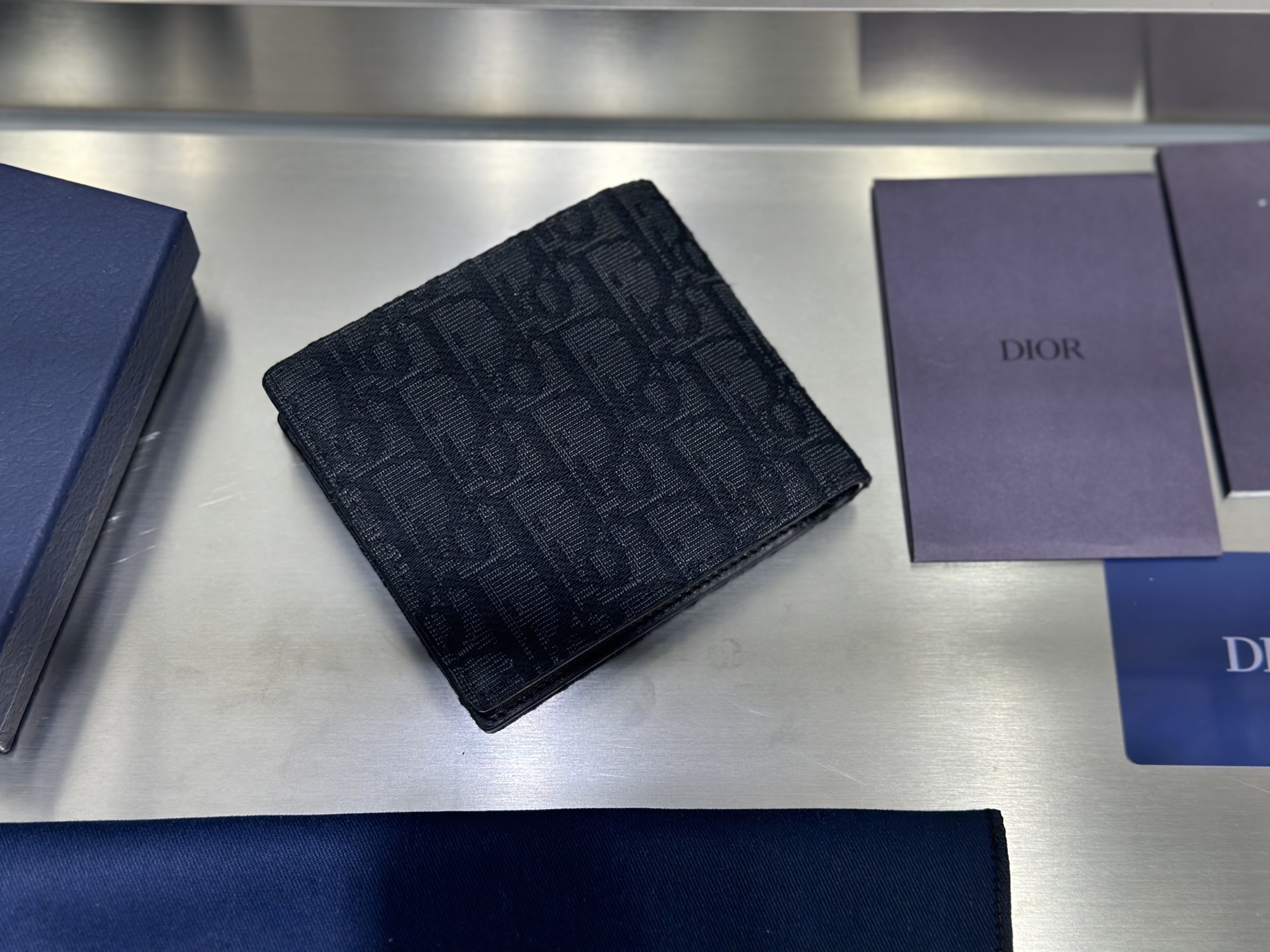 DIOR Logo folding wallet（2OBBC027YSE-H05E）