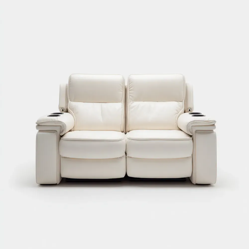 リクライニングチェア 合皮 140x100x95 cm – アイボリー – モダンデザイン