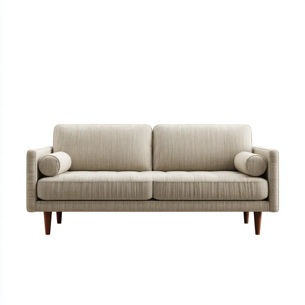3人掛けソファ 布製 180x80x85 cm – ベージュ – 北欧スタイル