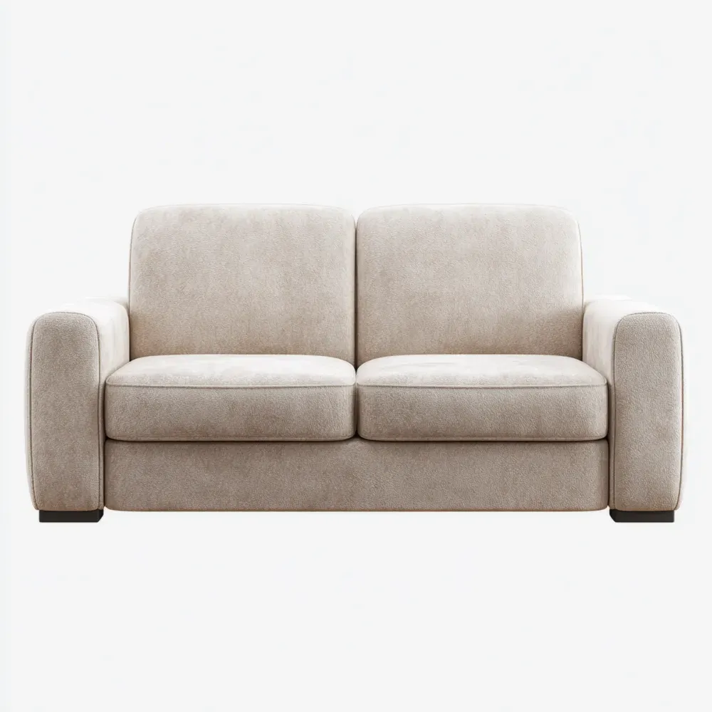 2人掛けソファ 布製 180x90x85 cm - ベージュ - モダンスタイル