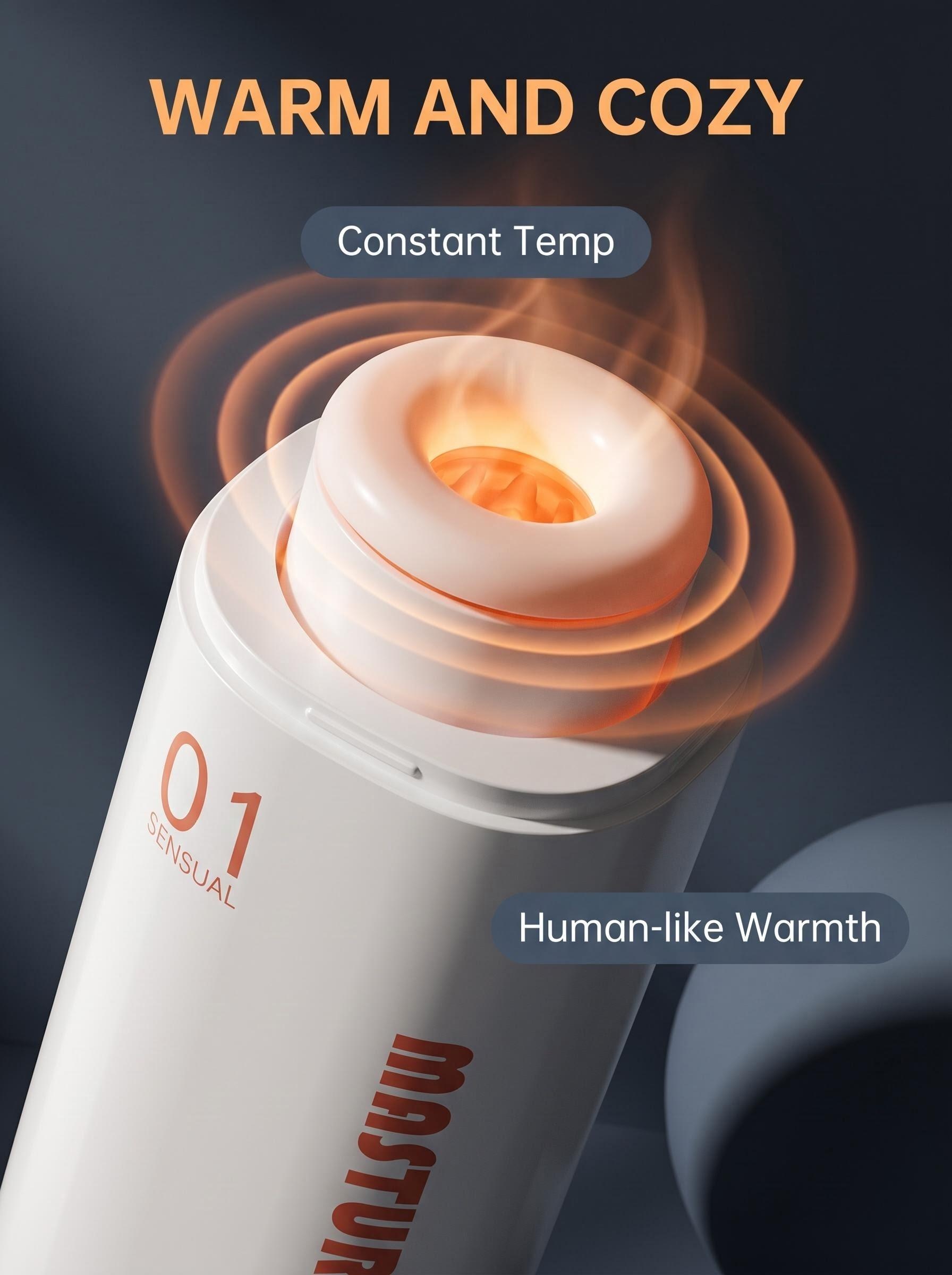 Intelligent Automatic Electric Heating Aircraft Cup for Men - Smart Telescopic & Suction Personal Care Tool