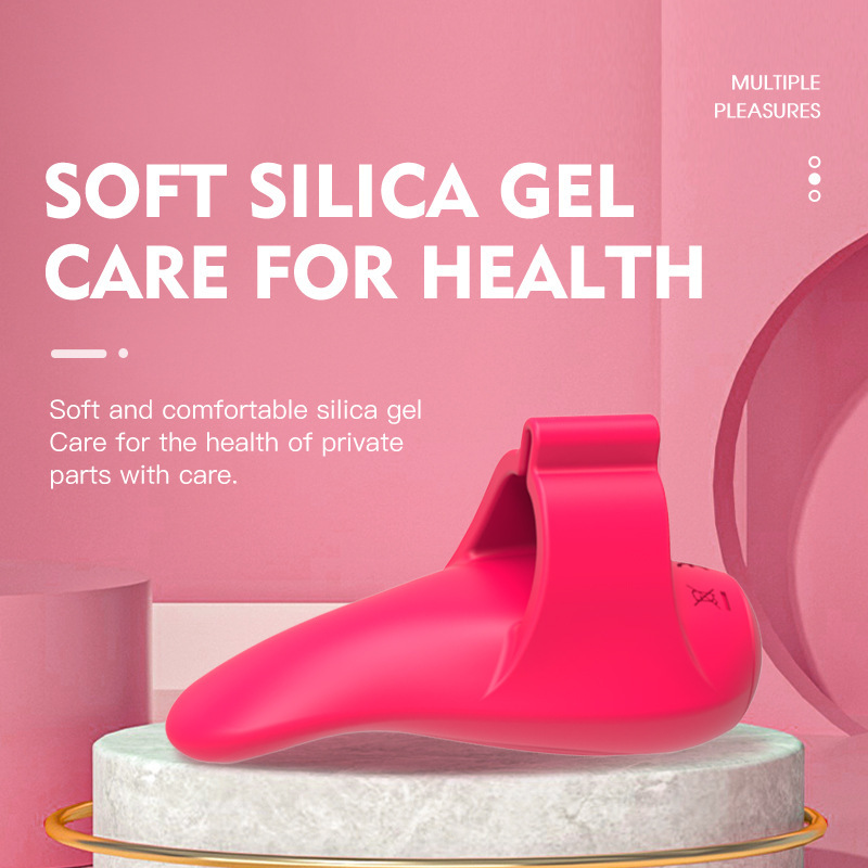 Women's Finger Tip Vibration Massage Tool - Skin-Safe Silicone