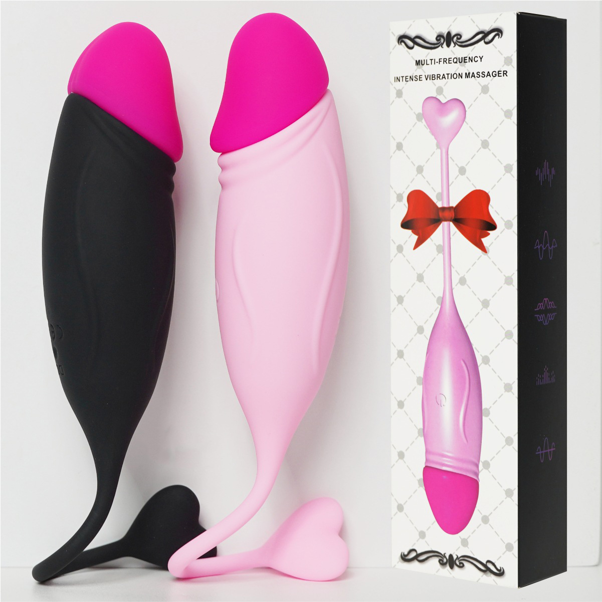 Women's Dual-Color APP Remote Control Vibration Massage Device - Skin-Safe Silicone