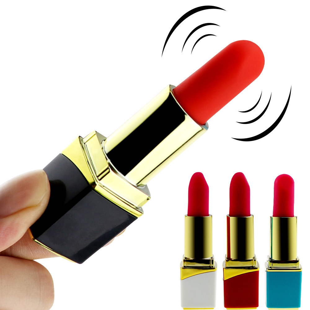 Women's Lipstick-Shape Mini Vibration Massage Device - Magnetic Rechargeable Skin-Safe Silicone