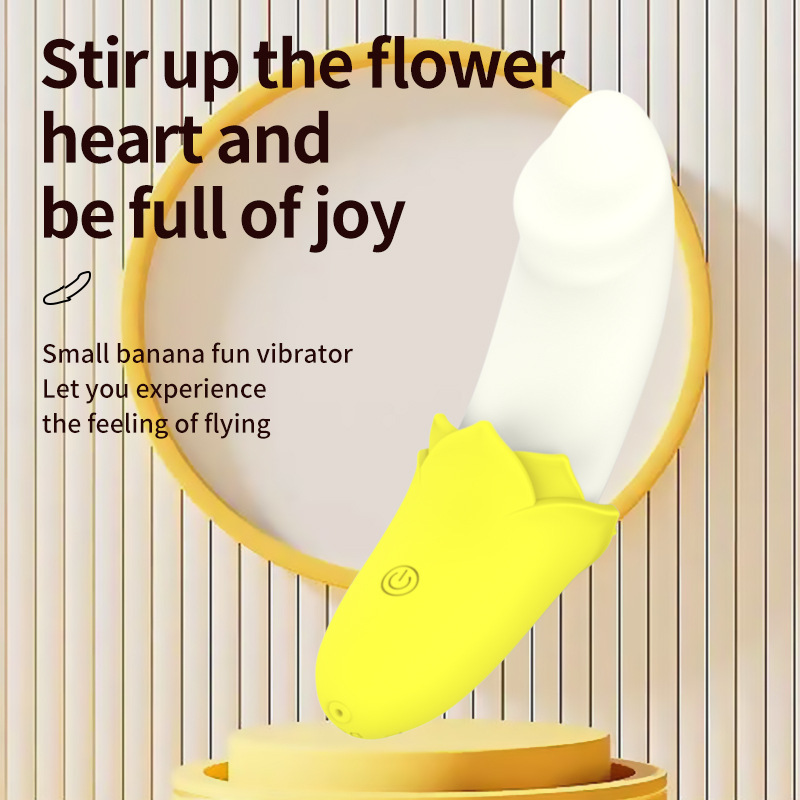 Women's Banana-Shaped Vibration Massage Device - Skin-Safe Silicone