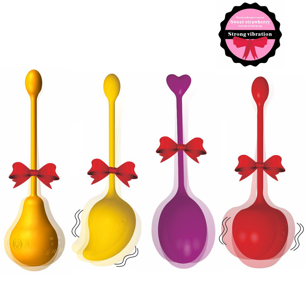 Women's Cute Fruit-Shape APP Remote Vibration Massage Device - Skin-Safe Silicone