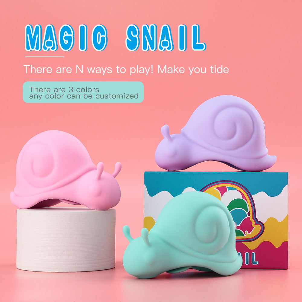 Women's Cute Snail-Shaped Suction Licking Vibration Massage Device