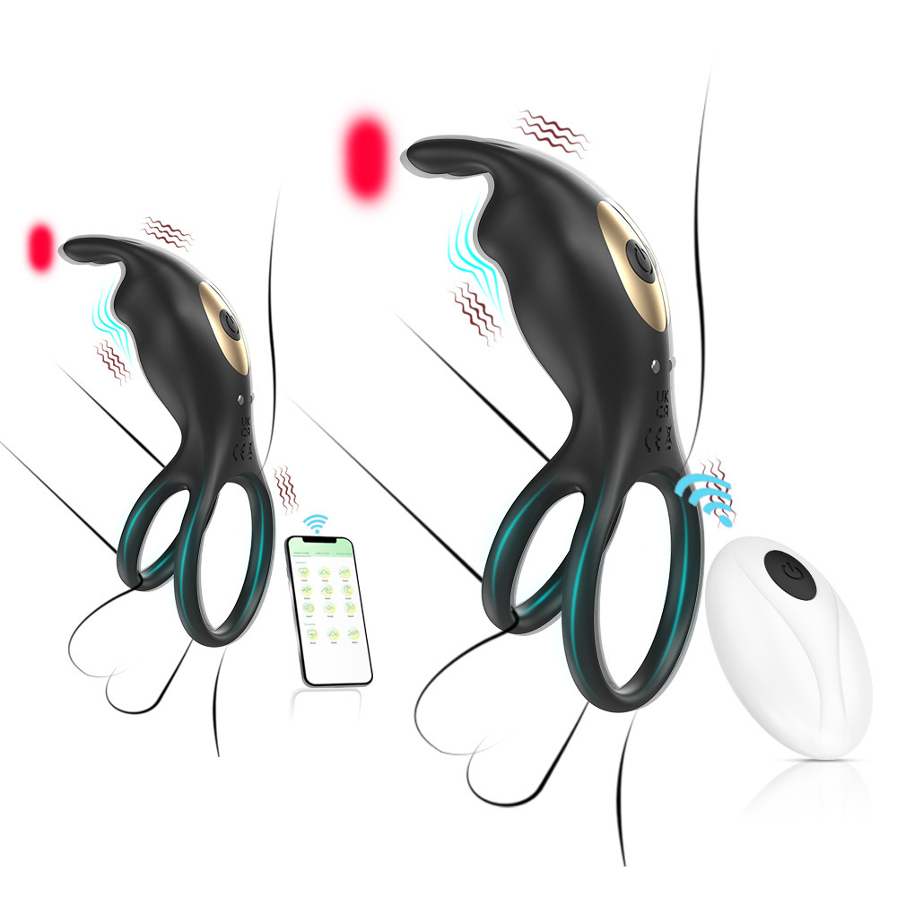Men's APP Remote Control Double-Ring Relaxation Device | Men Personal Care, Silicone