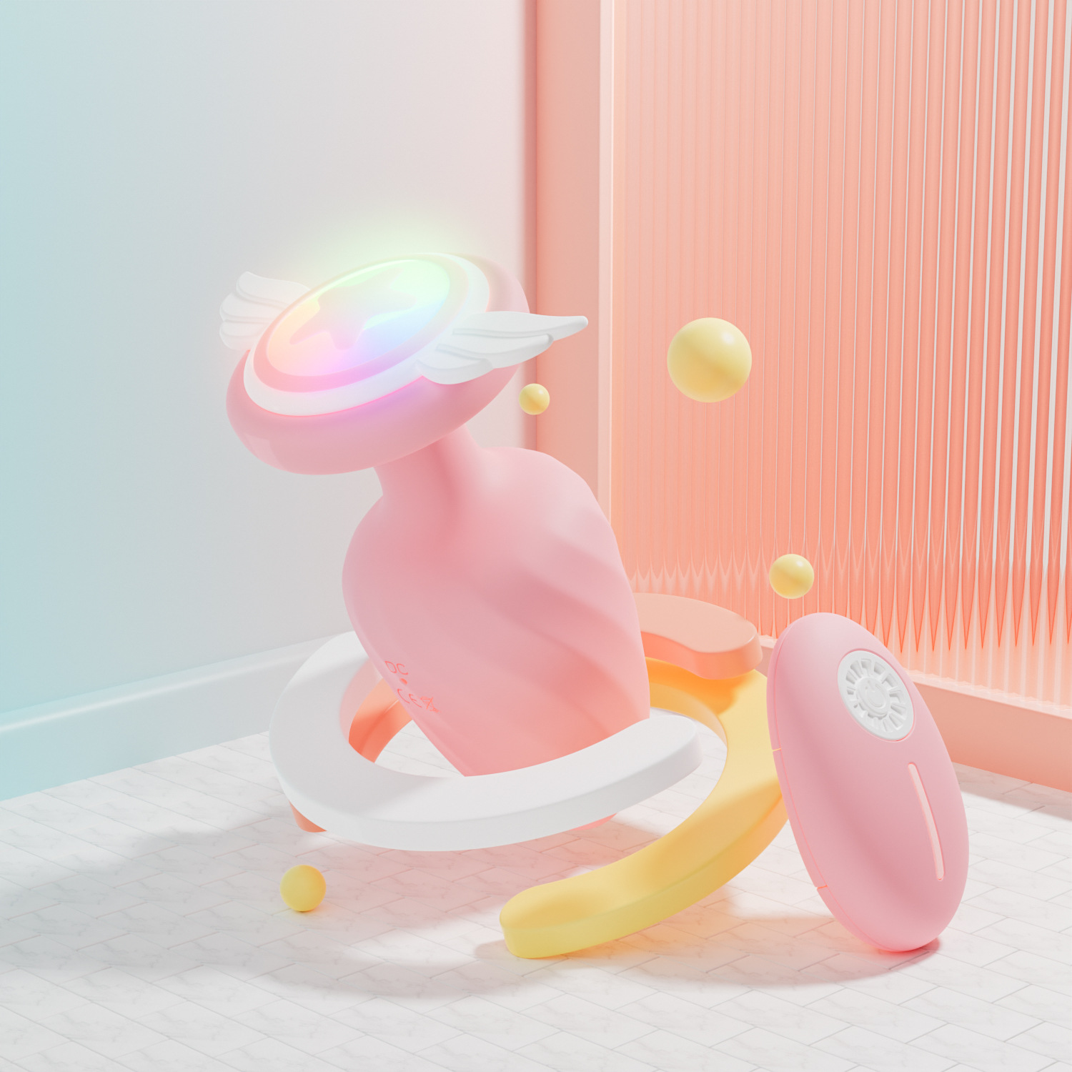 BANNDO Angel Glowing Relaxation Plug | Wireless Remote Control Silicone Massage Tool