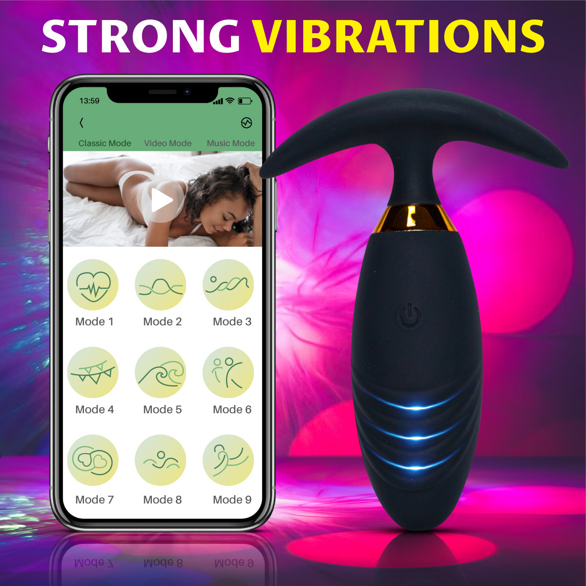 Remote Control Vibration Massage Device - Women's Wearable Personal Care Tool