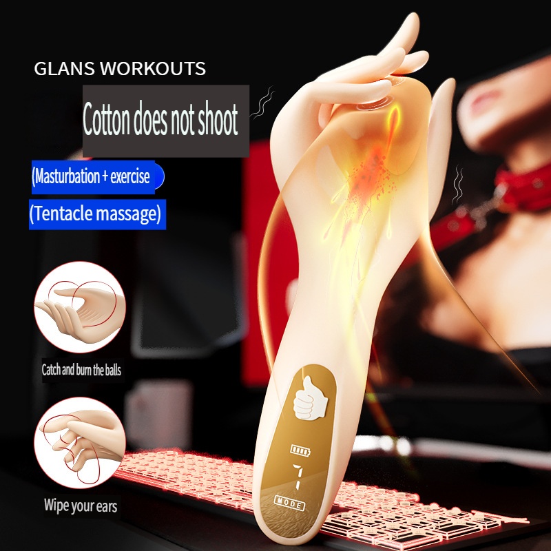 Men's Hand-Shaped Multi-Vibration Quiet Relaxation Device | Soft Massage Tool