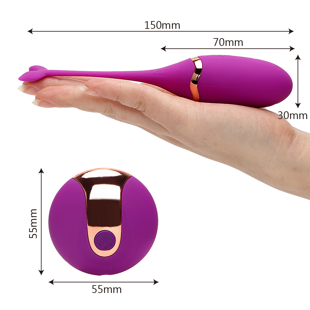 Women's Wireless Remote Control Vibration Massage Device - Skin-Safe Silicone