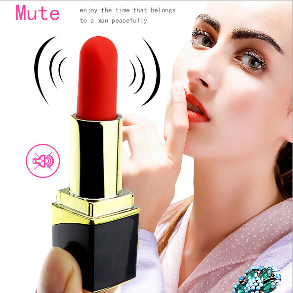 Women's Lipstick-Shape Mini Vibration Massage Device - Magnetic Rechargeable Skin-Safe Silicone