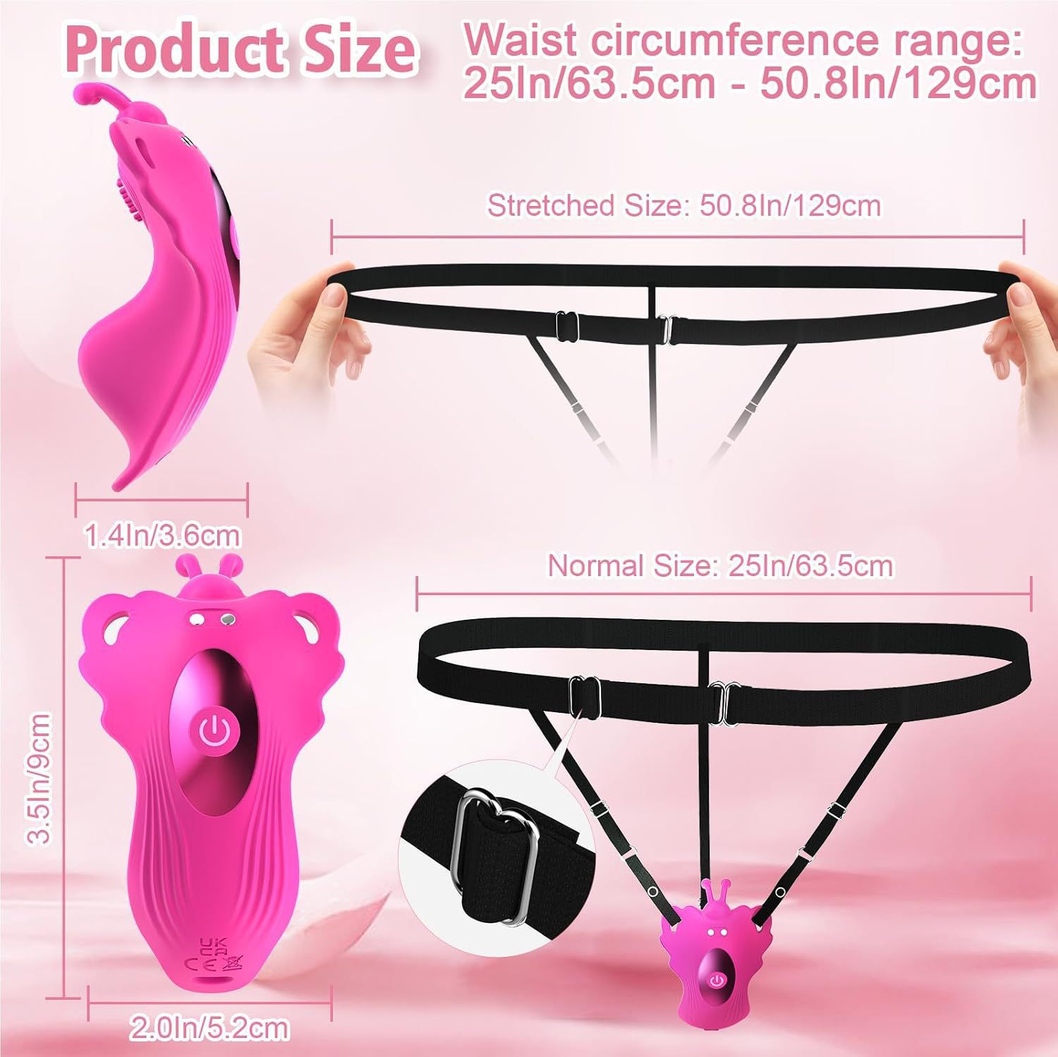 Women's Invisible Wearable APP Control Vibration Panty Massage Device