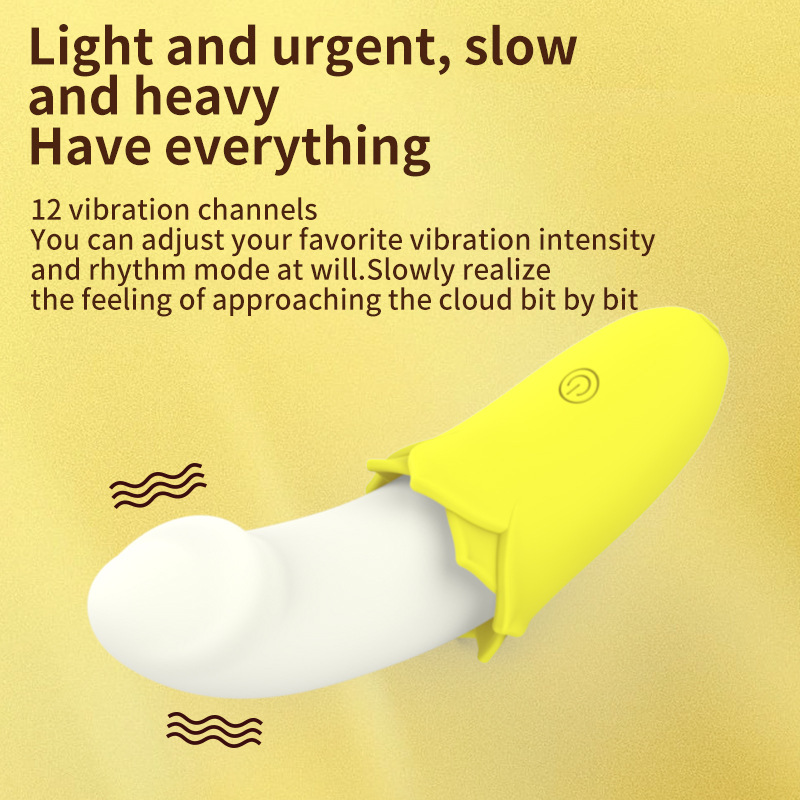 Women's Banana-Shaped Vibration Massage Device - Skin-Safe Silicone