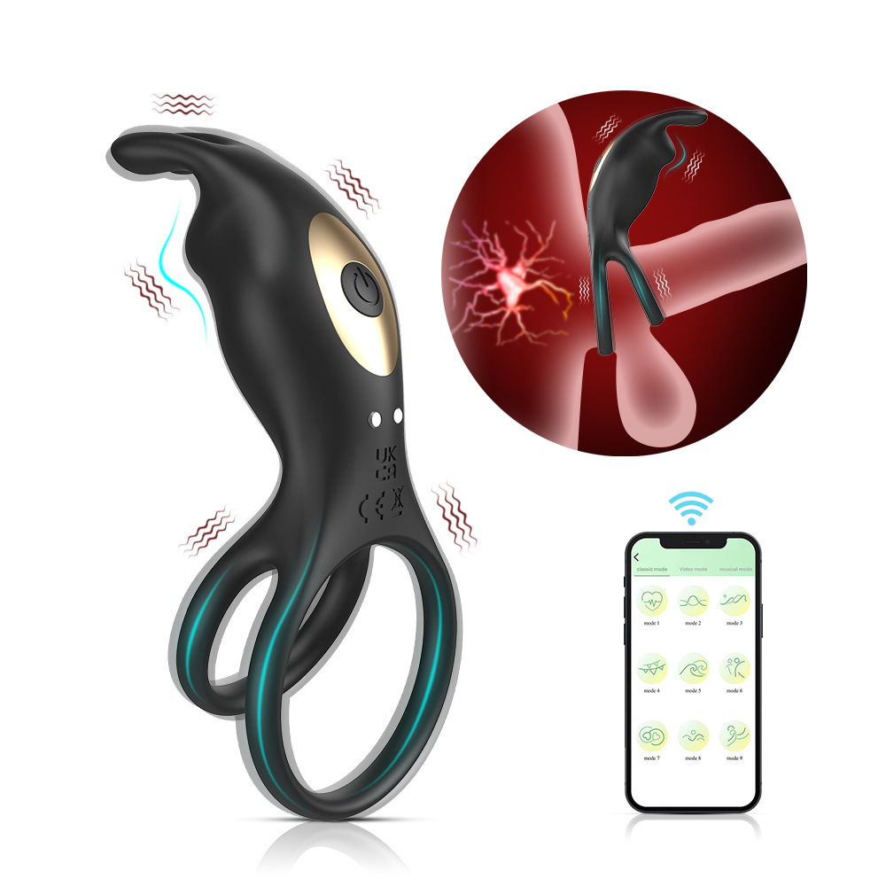 Men's APP Remote Control Double-Ring Relaxation Device | Men Personal Care, Silicone