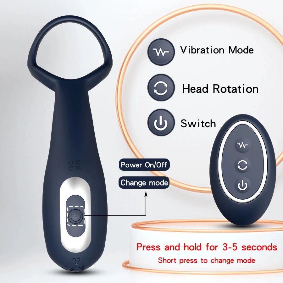 Men's APP Wireless Remote Control 3-Ring Relaxation Tool | Multi-Frequency Vibration