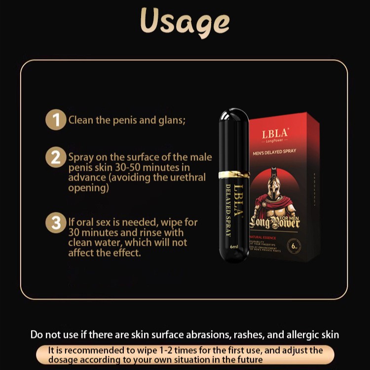Men Long Lasting Delay Spray, Non-Numbing Intimate Care Spray for Male Daily Use