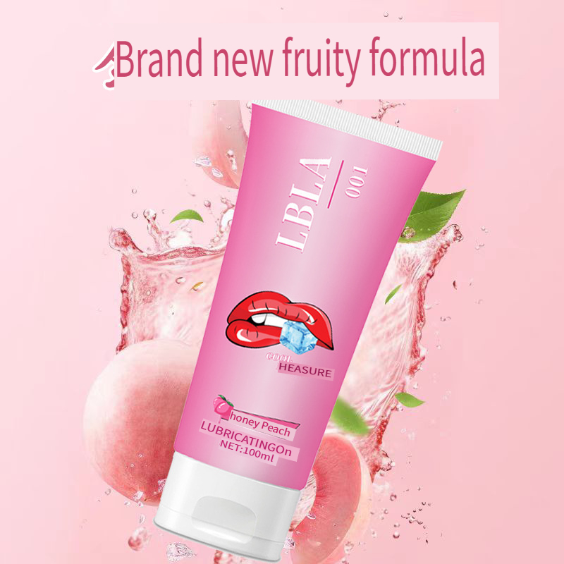 LBLA Peach Flavor Intimate Lubricant 100ml, Soothing Smooth Moisturizing Gel for Couples